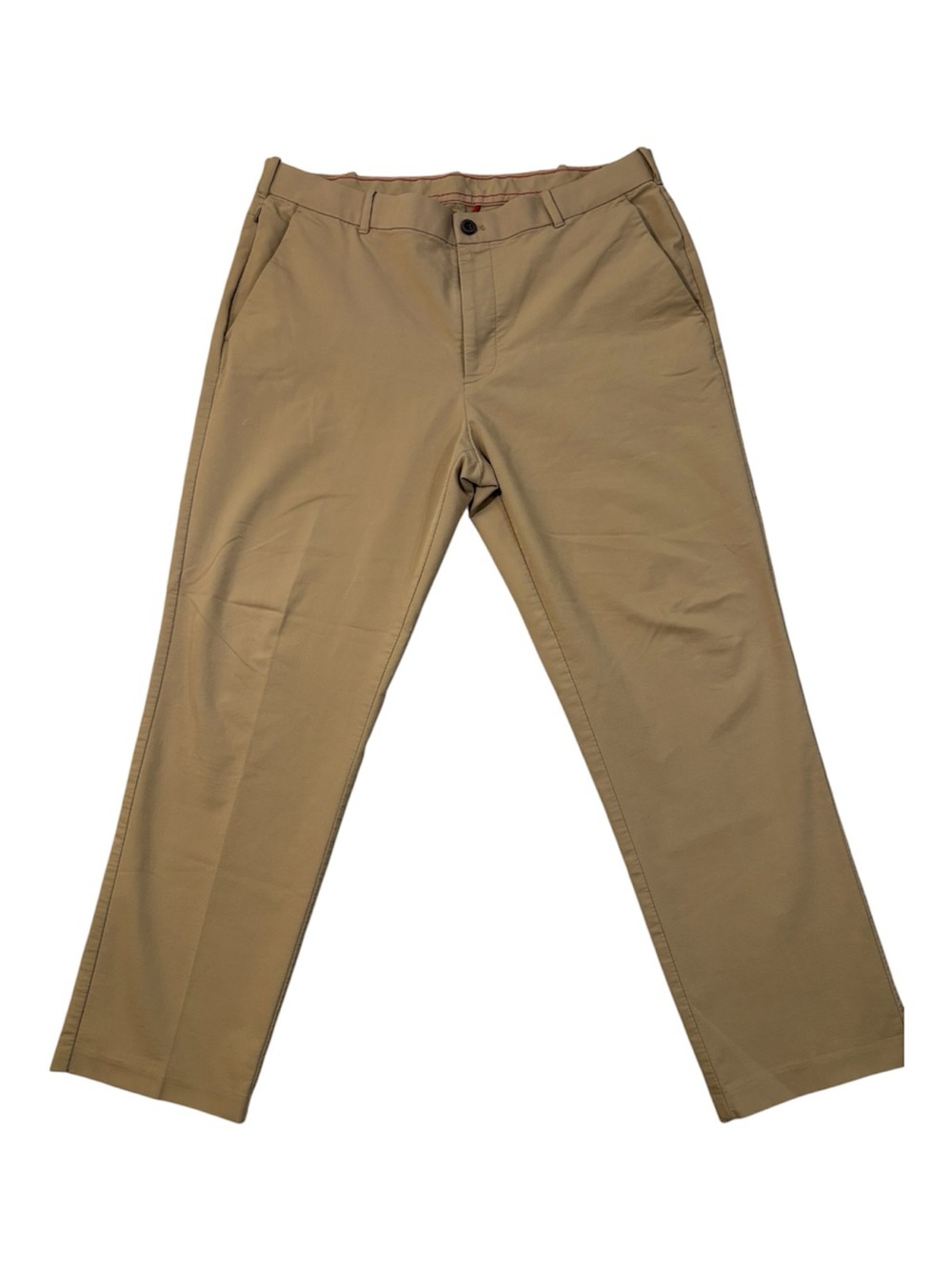 Izod Men’s Tan Chino Pants - Straight Fit, 36x30, 36W 30L